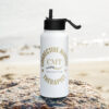 Stainless steel water bottle with a straw lid - Image 6