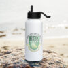 Stainless steel water bottle with a straw lid - Image 2